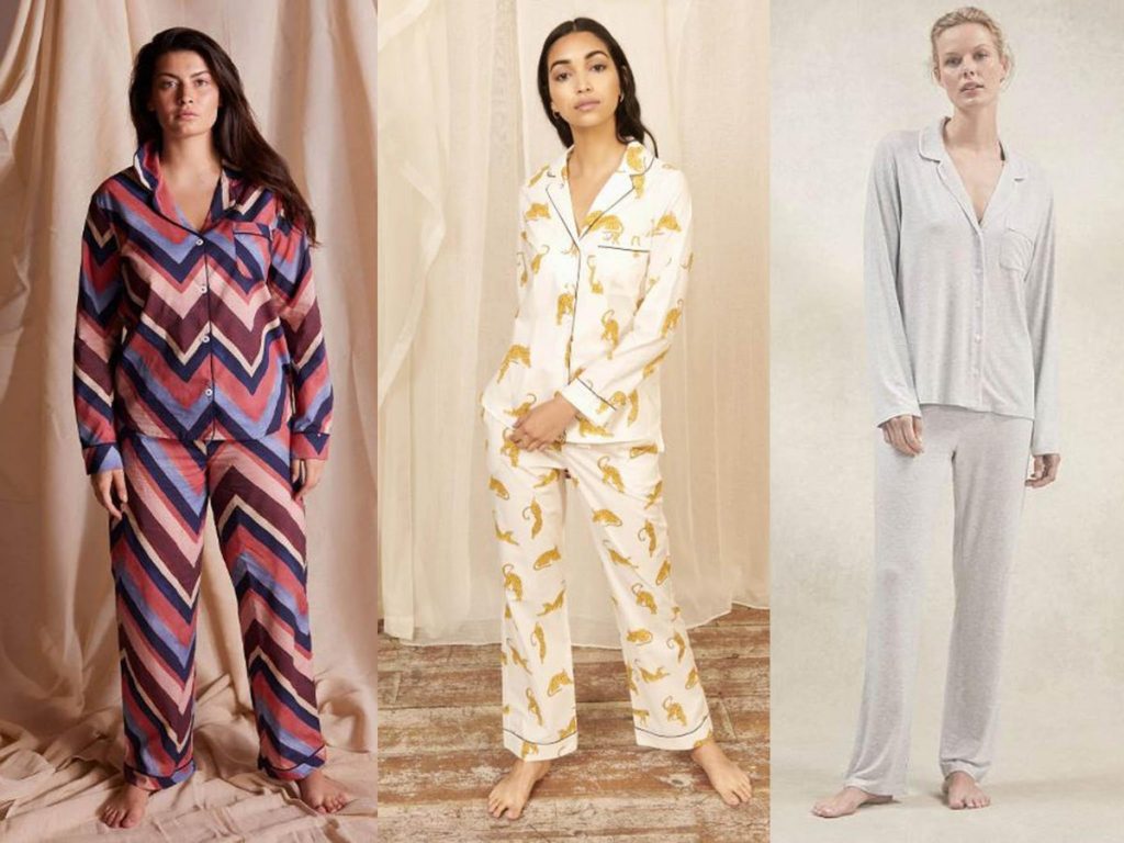 womens silk pajamas